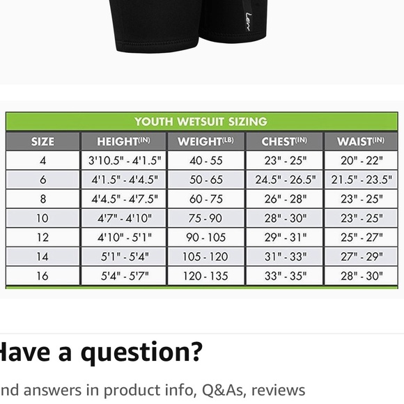 SOLD Lemorecn Kids Wetsuit 2mm shorty diving - Picture 12 of 12